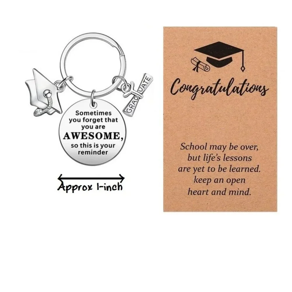 Graduation Gift YOU ARE AWESOME Keychain Jewelry Grad Keepsake NEW SEALED